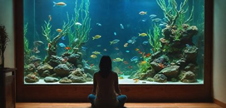 Los beneficios de la meditación con acuarios en casa