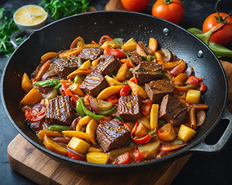 Lomo saltado peruano: técnica de salteado perfecta