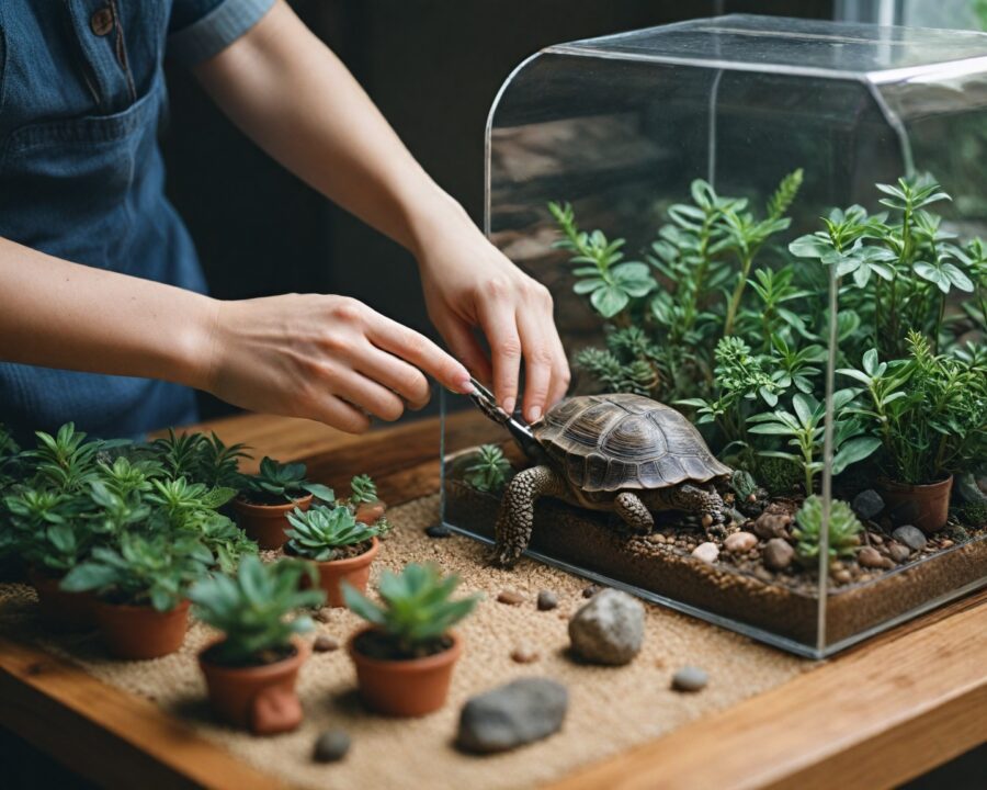 Cómo construir un terrario casero para tortugas terrestres