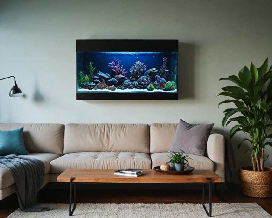 Ideas de acuarios minimalistas para decorar tu sala de estar
